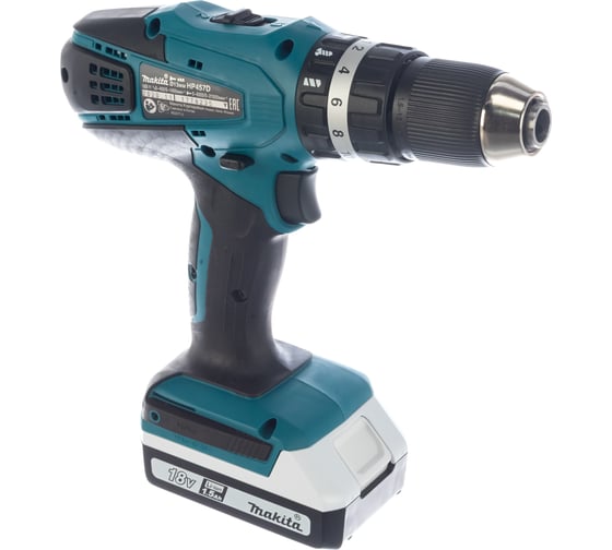 Аккумуляторная дрель-шуруповерт Makita HP457DWE