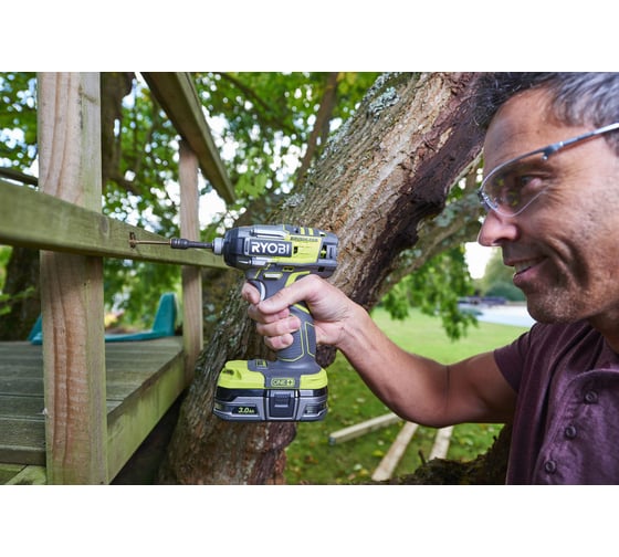 Импульсный бесщеточный винтоверт Ryobi ONE+ R18IDBL-0  без аккумулятора в комплекте 5133002662