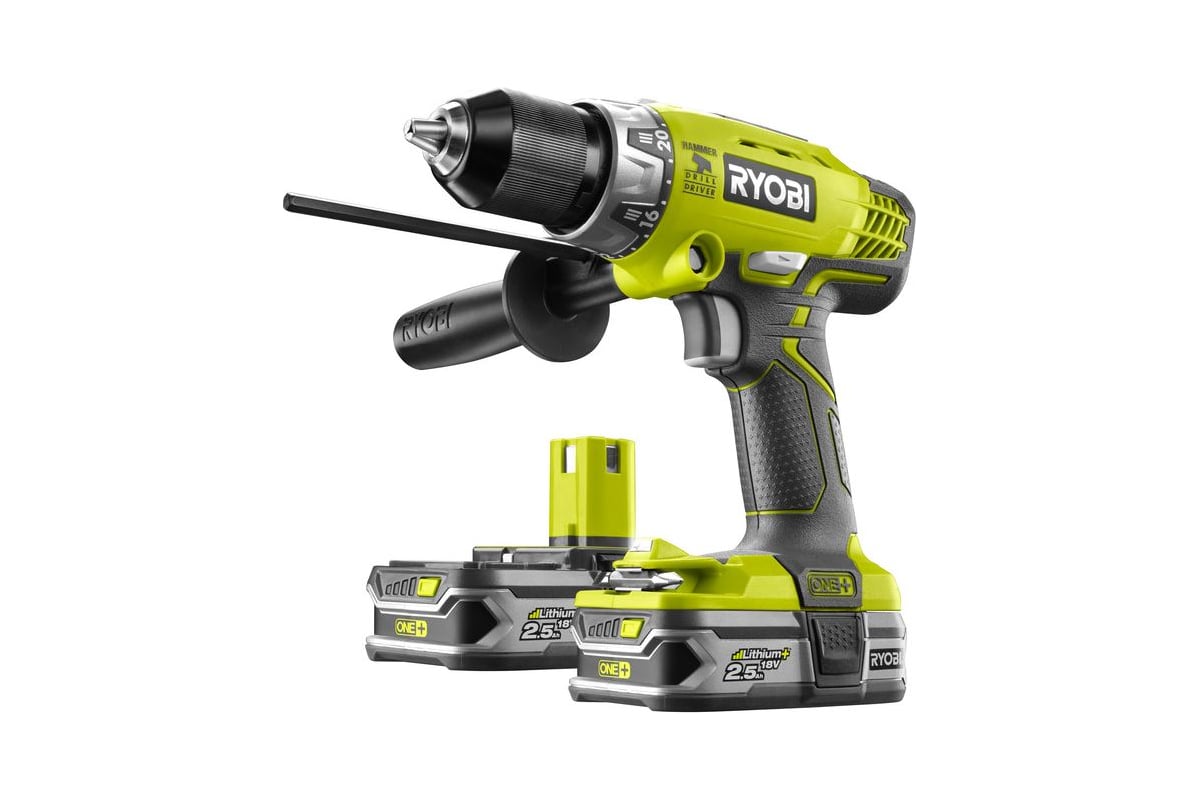 Ударная дрель-шуруповерт Ryobi ONE+ R18PD-LL25S 5133002480 - выгодная ...
