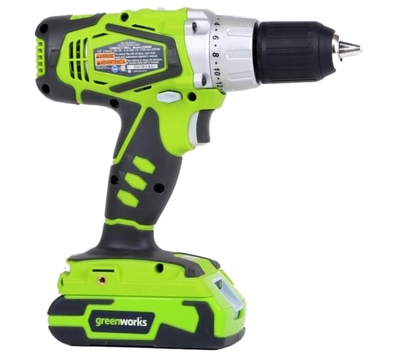 Аккумуляторная дрель-шуруповерт Greenworks G24DD