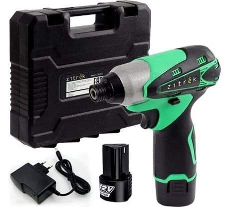 Аккумуляторный гайковерт (винтоверт) Zitrek ZKIS12 12 B, Li-Ion акк. 2x2.0 Ач, кейс 063-4402