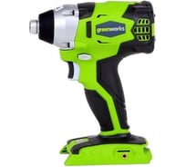 Аккумуляторный ударный бесщеточный шуруповерт Greenworks GD24ID