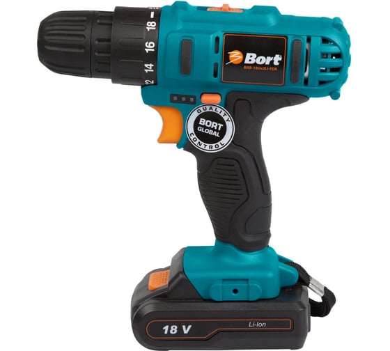 Аккумуляторная дрель-шуруповерт Bort BAB-18Ux2Li-FDK 98296839