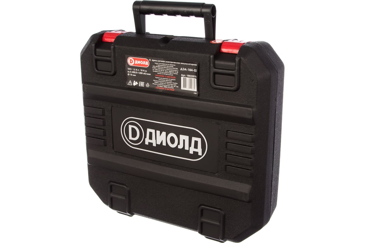 Аккумуляторная дрель-шуруповерт ДИОЛД ДЭА-18 А-02 10022070 - выгодная ...