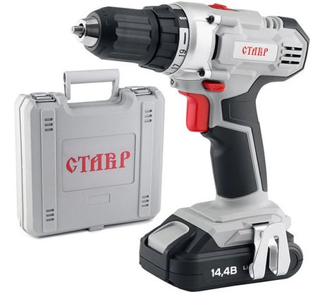 Аккумуляторная дрель-шуруповерт Ставр ДА-14.4/2ЛК ст14,4-2лк