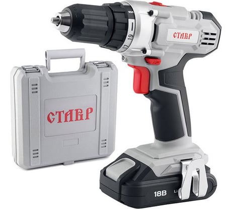 Аккумуляторная дрель-шуруповерт Ставр ДА-18/2ЛК ст18-2лк