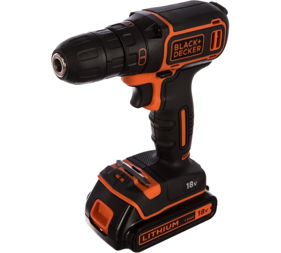 Аккумуляторная дрель-шуруповерт Black+Decker BDCDC18K1B