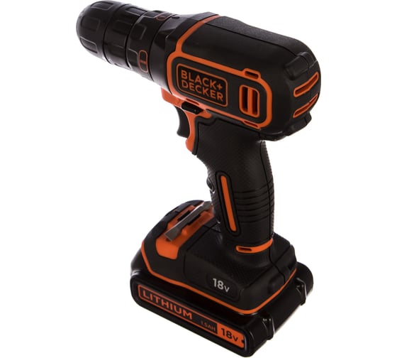 Аккумуляторная дрель-шуруповерт Black+Decker BDCDC18K1B