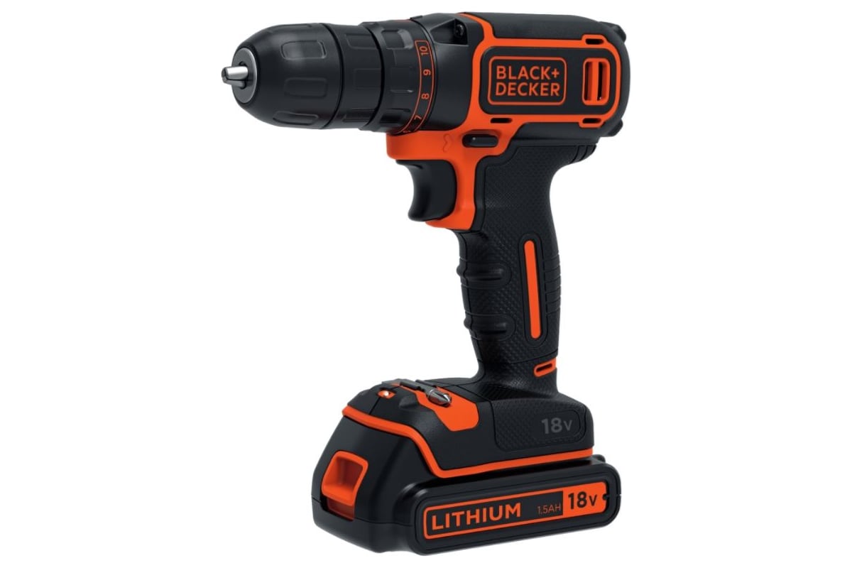 Дрель-шуруповерт Black & Decker BDCDC18KB