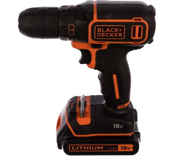 Аккумуляторная дрель-шуруповерт Black+Decker BDCDC18KB