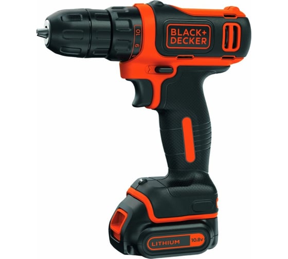 Компактная аккумуляторная дрель-шуруповерт Black+Decker BDCDD12K1B