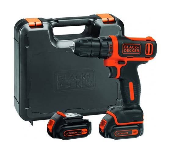 Компактная аккумуляторная дрель-шуруповерт Black+Decker BDCDD12K1B