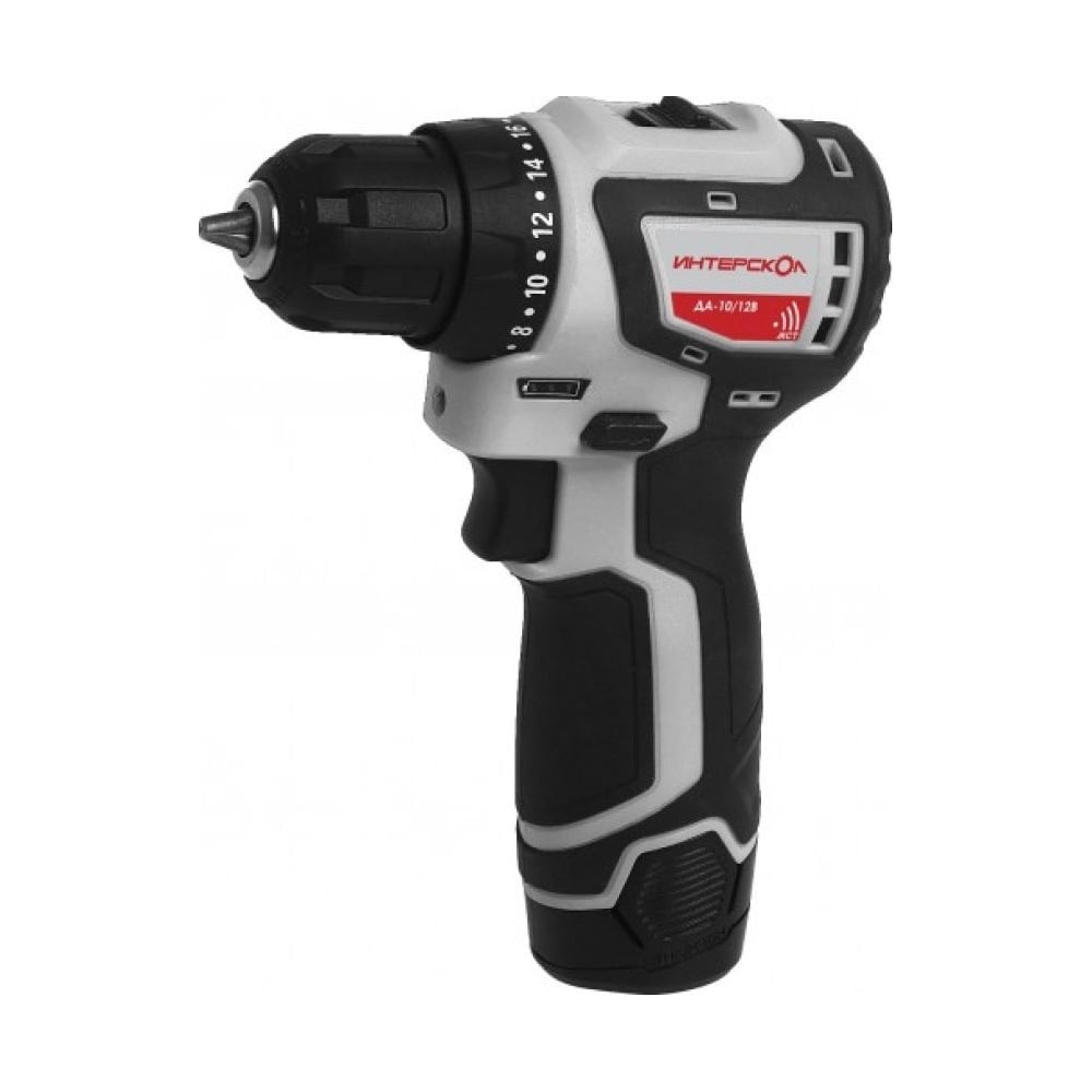 Бесщеточная аккумуляторная дрель-шуруповерт Интерскол ДА-10/12В 36 ...