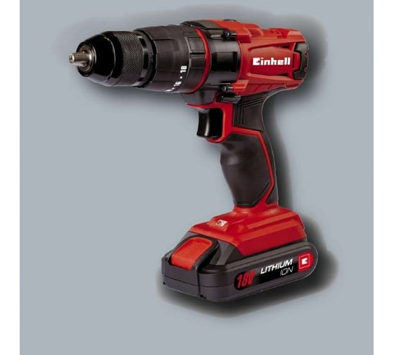 Аккумуляторная ударная дрель-шуруповерт Einhell TC-CD 18-2 Li-i 2x1.5 А*ч 4513825