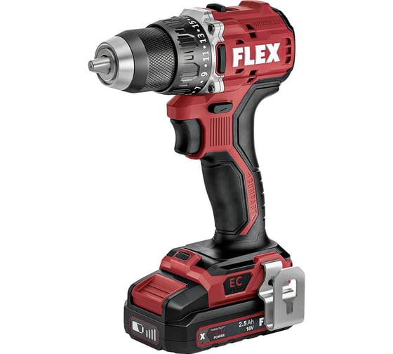 Аккумуляторная дрель-шуруповерт FLEX DD 2G 18.0 ec LD/2.5 set 519049