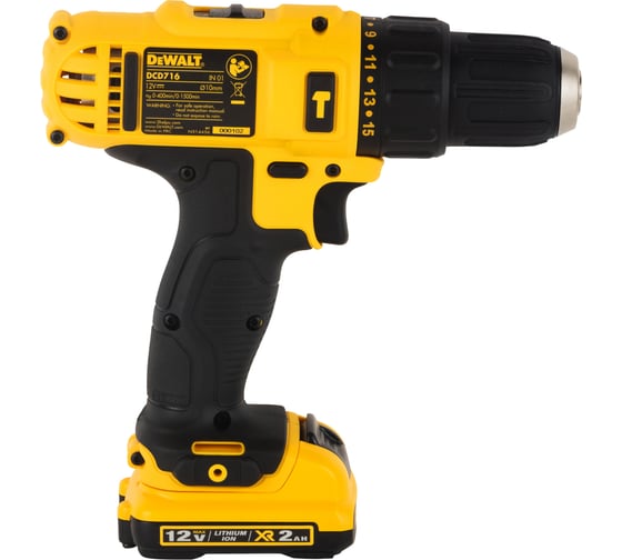Ударная дрель-шуруповерт DEWALT DCD716D2