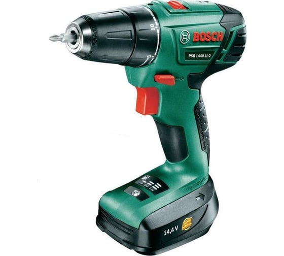 Аккумуляторная дрель-шуруповерт Bosch PSR 1440 LI-2 + WorkBox 0.603.9A3.00D