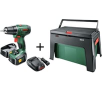 Аккумуляторная дрель-шуруповерт Bosch PSR 1800 LI-2 + WorkBox 0.603.9A3.10P
