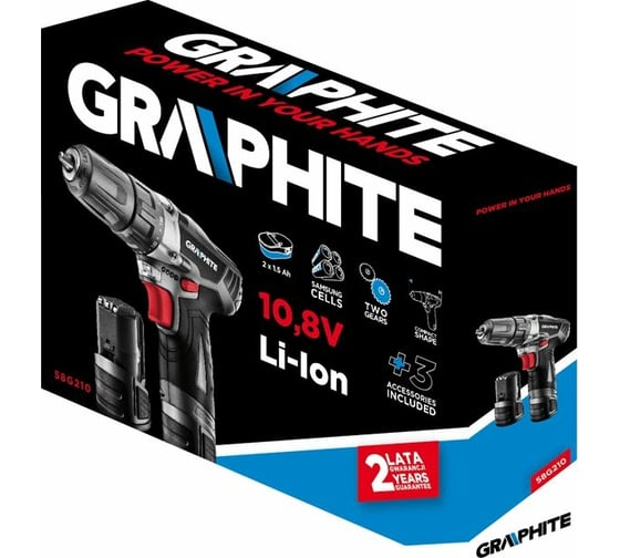 Аккумуляторная дрель-шуруповерт GRAPHITE 58G210
