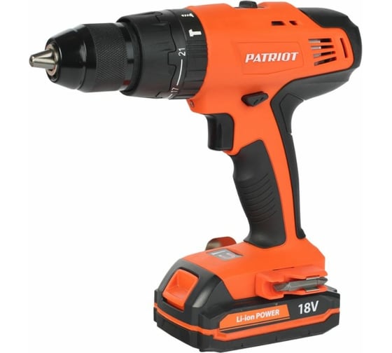 Аккумуляторная дрель-шуруповерт PATRIOT BR 180Li-h 180301460