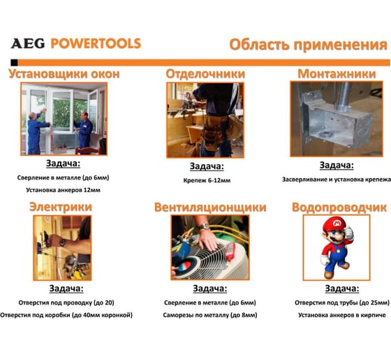 Аккумуляторная дрель-шуруповерт AEG BSB18C2X LI-202C 4935459424