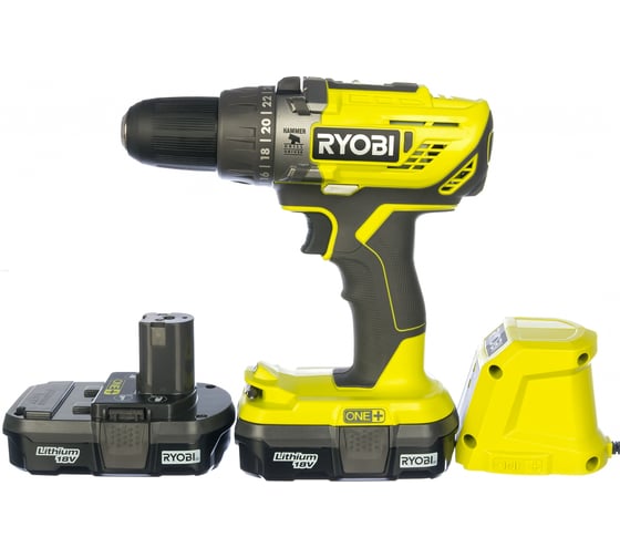 Ударная дрель-шуруповерт Ryobi ONE+ R18PD3-213G 5133003696 1