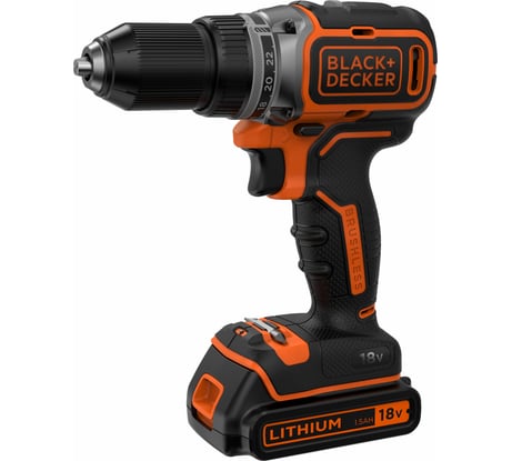 Бесщеточная дрель-шуруповерт Black&Decker BL186KB