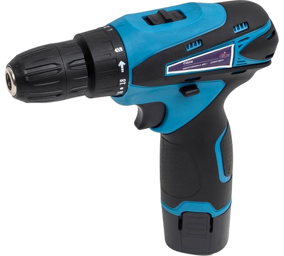 Аккумуляторная дрель-шуруповерт AktiTool cd12g set 12 В, 2 li-ion, 1500 mah, кейс, гибкий удл. 101203