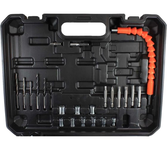Аккумуляторная бесщеточная дрель-шуруповерт AktiTool cd20g-br set 20 В, 2 li-ion аккум. 2000 mah 2 101216