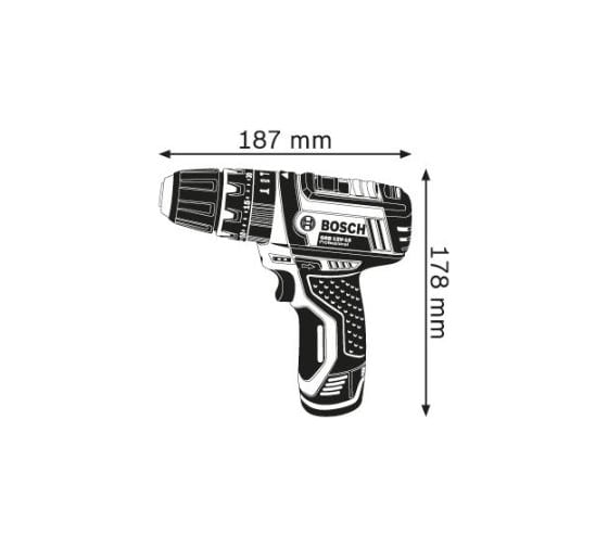 Аккумуляторная ударная дрель-шуруповерт Bosch 12В GSB 12V-15 Solo 0.601.9B6.901