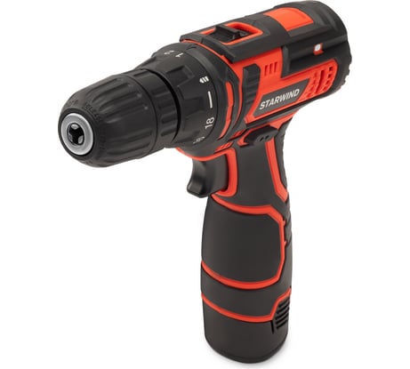 Дрель-шуруповерт Starwind DS-10-12H-2 аккум. патрон, быстрозажимной, кейс в комплекте KWCD1909 1535287