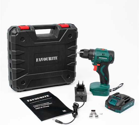Аккумуляторная дрель-шуруповерт FAVOURITE OBS 21 DCNB 21В, бесщет. 150121821