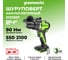 Дрель-шуруповерт аккумуляторная GreenWorks Арт.GD24DD90, 24 В, 90 Нм, бесщеточная, без АКБ и ЗУ 3707507 10