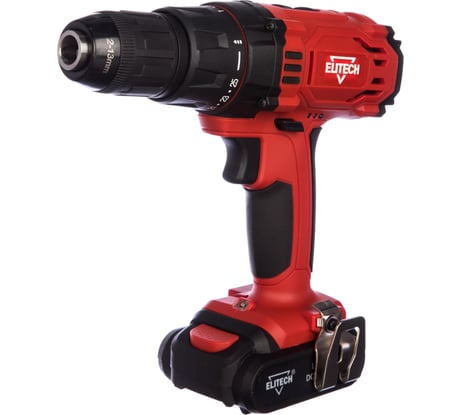 Дрель аккумуляторная Elitech ДА 14СЛК2 (2.0 А·ч) 187812