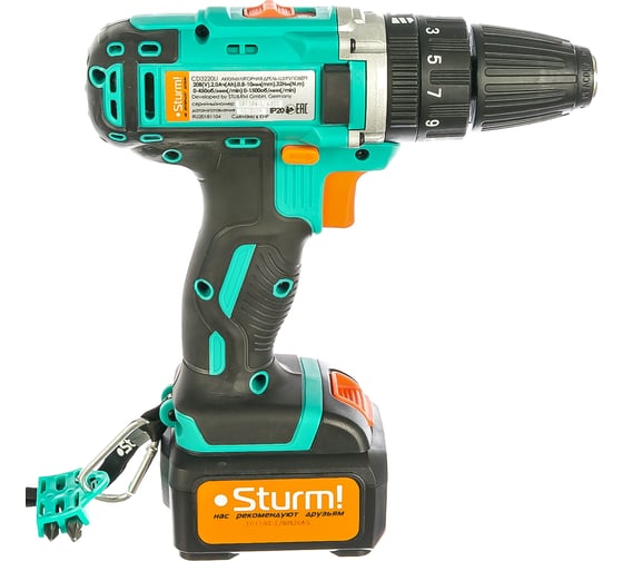 Аккумуляторная дрель-шуруповерт Sturm CD3220LI