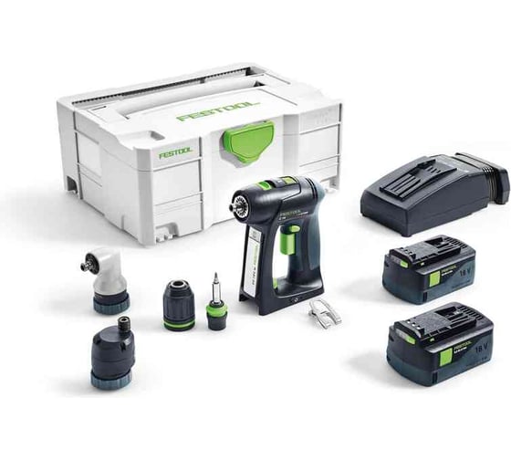 Аккумуляторная дрель-шуруповёрт FESTOOL C 18 LI 5.2-Set 575672