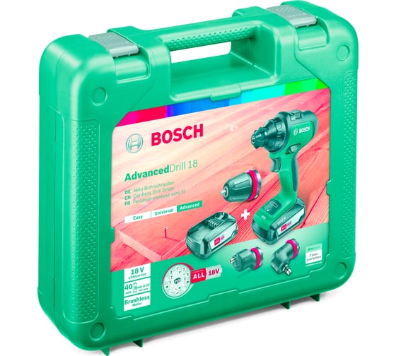 Аккумуляторная дрель-шуруповерт Bosch AdvancedDrill 18 Set 0.603.9B5.003
