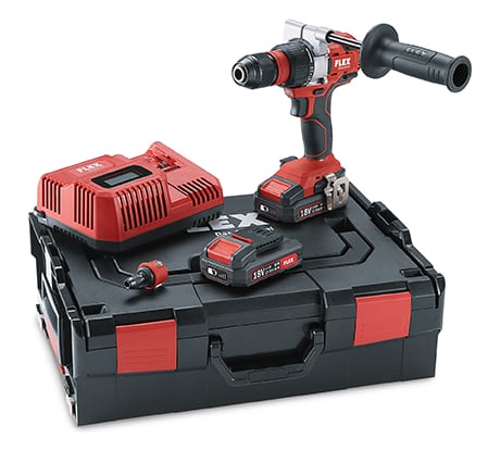 Беспроводная дрель-шуруповерт FLEX DD 2G 18.0-EC / 2.5 Set 461733
