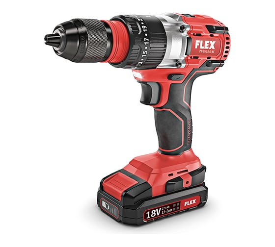 Беспроводная ударная дрель-шуруповерт FLEX PD 2G 18.0 - EC / 2.5 Set 461741