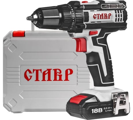 Аккумуляторная дрель-шуруповерт Ставр ст18лкда