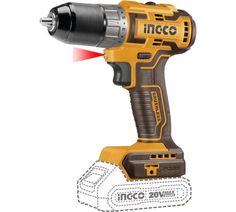 Аккумуляторный шуруповерт INGCO INDUSTRIAL 20 B, Li-ion, 50 Hm, 15+1 CDLI20508