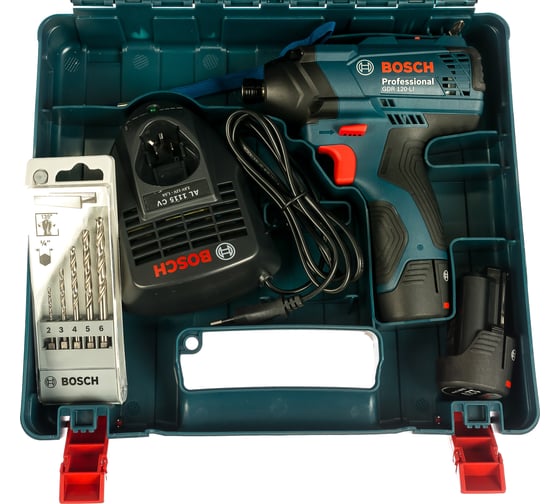 Аккумуляторный ударный гайковерт Bosch GDR 120-LI + 5 сверл по металлу HSS-G 0.601.9F0.005