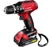 Аккумуляторная дрель-шуруповерт ЗУБР ДА-14.4-2-Ли КНМ2