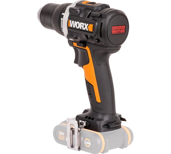 Аккумуляторная бесщёточная дрель-шуруповерт WORX 20В, 60Нм, без АКБ и ЗУ WX102.9