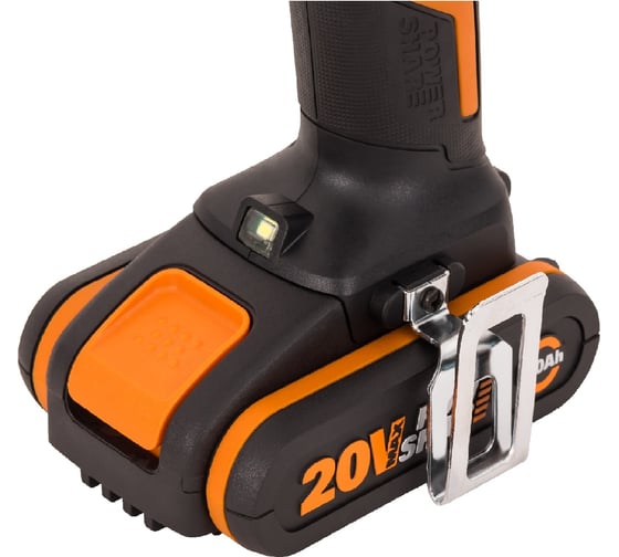 Аккумуляторная дрель-шуруповерт WORX WX108 45Нм, 20В, 2Ач x2, ЗУ 2А, кейс