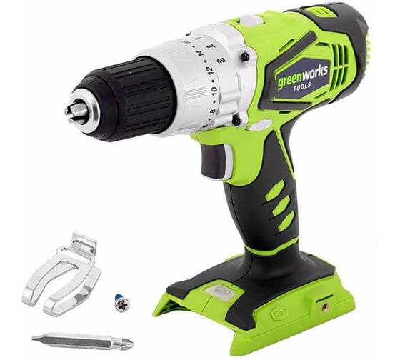 Ударная аккумуляторая дрель-шуруповерт GreenWorks 3801107UA