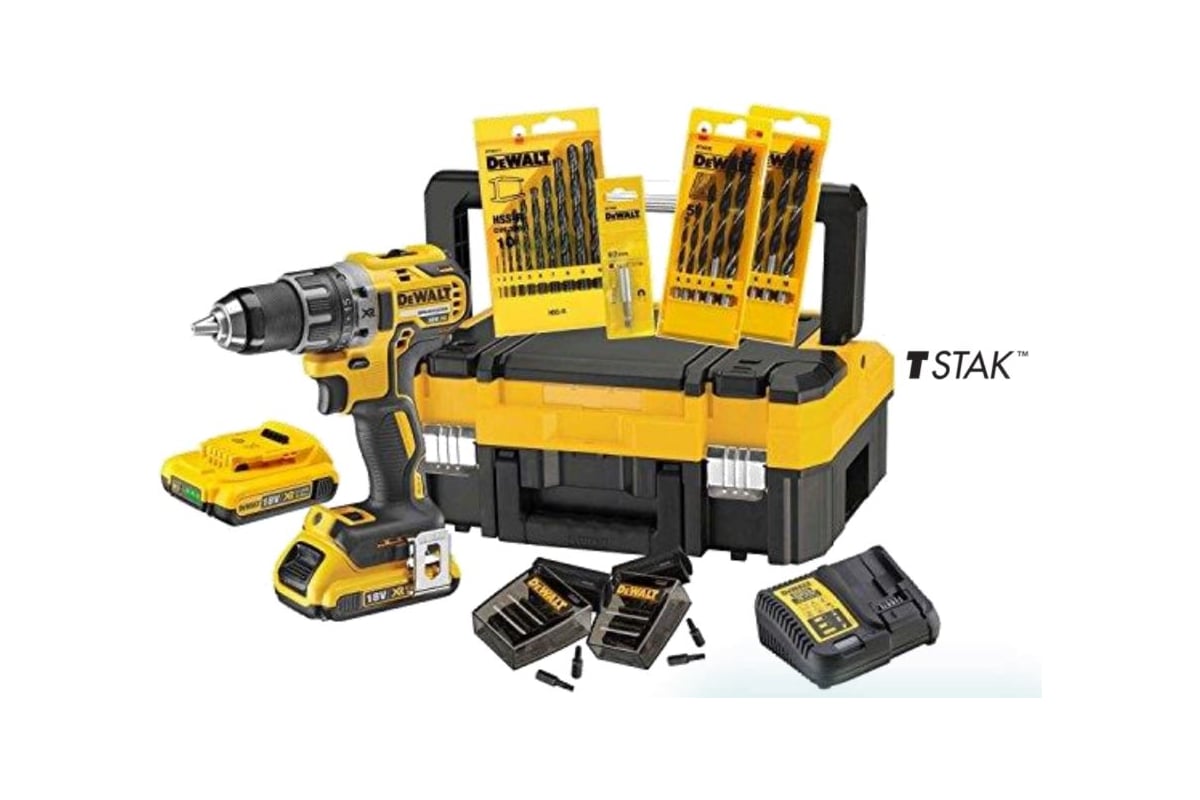 Бесщеточная аккумуляторная дрель-шуруповерт DEWALT DCK791D2T - выгодная .