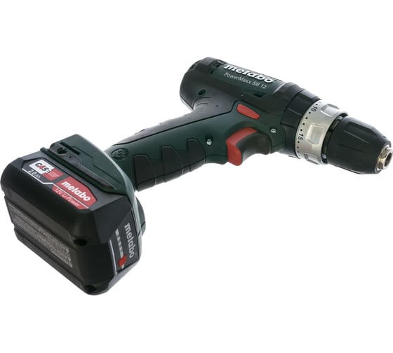 Аккумуляторная ударная дрель-шуруповерт Metabo PowerMaxx SB 12 2х2.0, Li-Ion, кейс 601076500