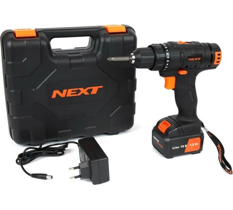 Аккумуляторная дрель-шуруповерт NEXTTOOL ACD-18BL 500006