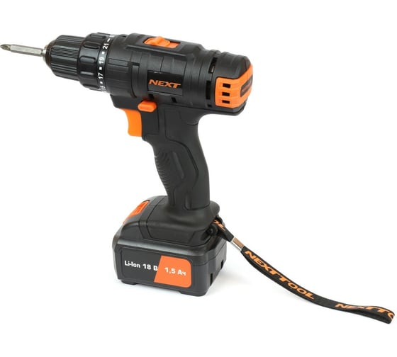 Аккумуляторная дрель-шуруповерт NEXTTOOL ACD-18BL 500006
